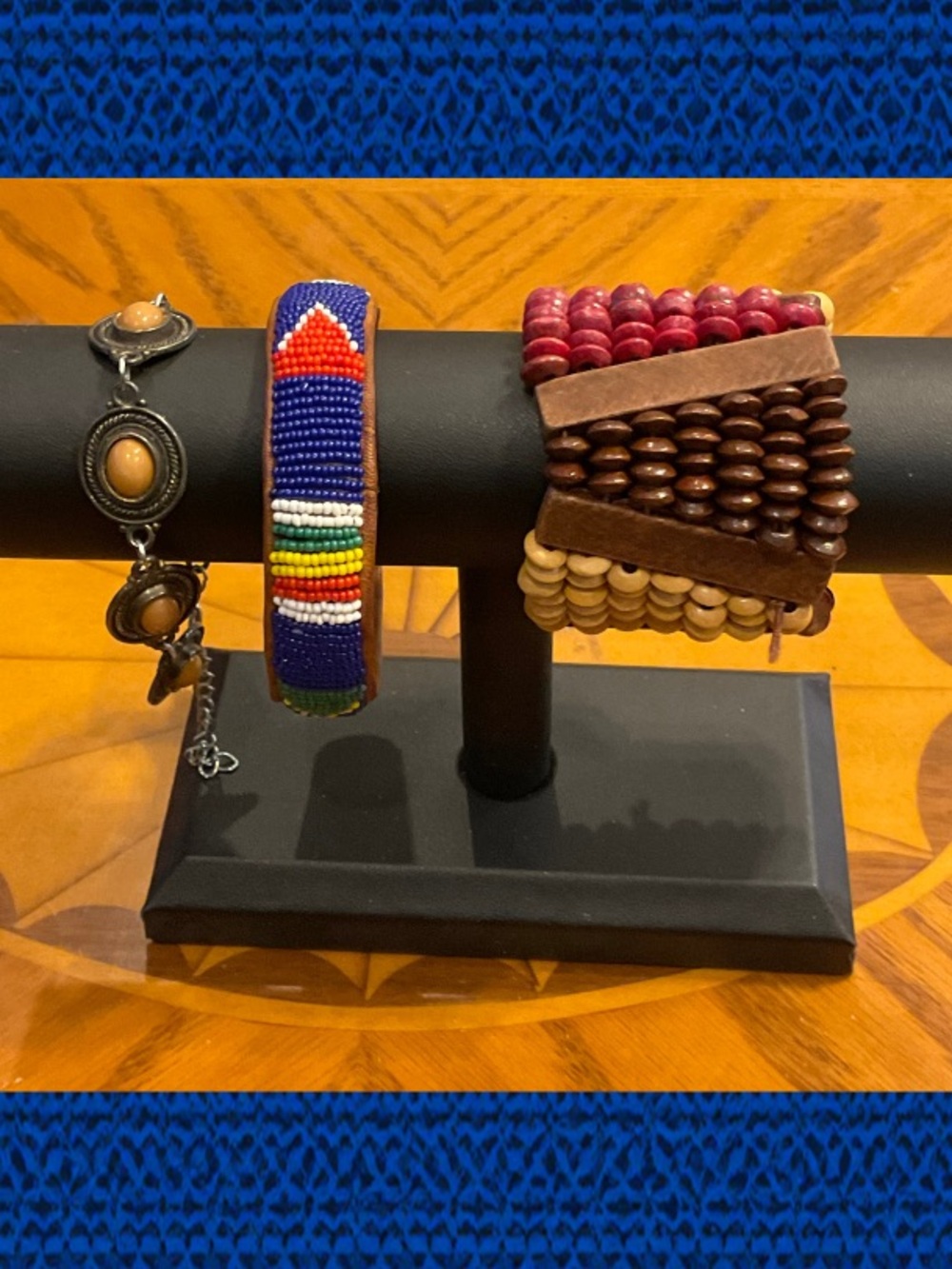Beaded Multicolor Leather Bracelet